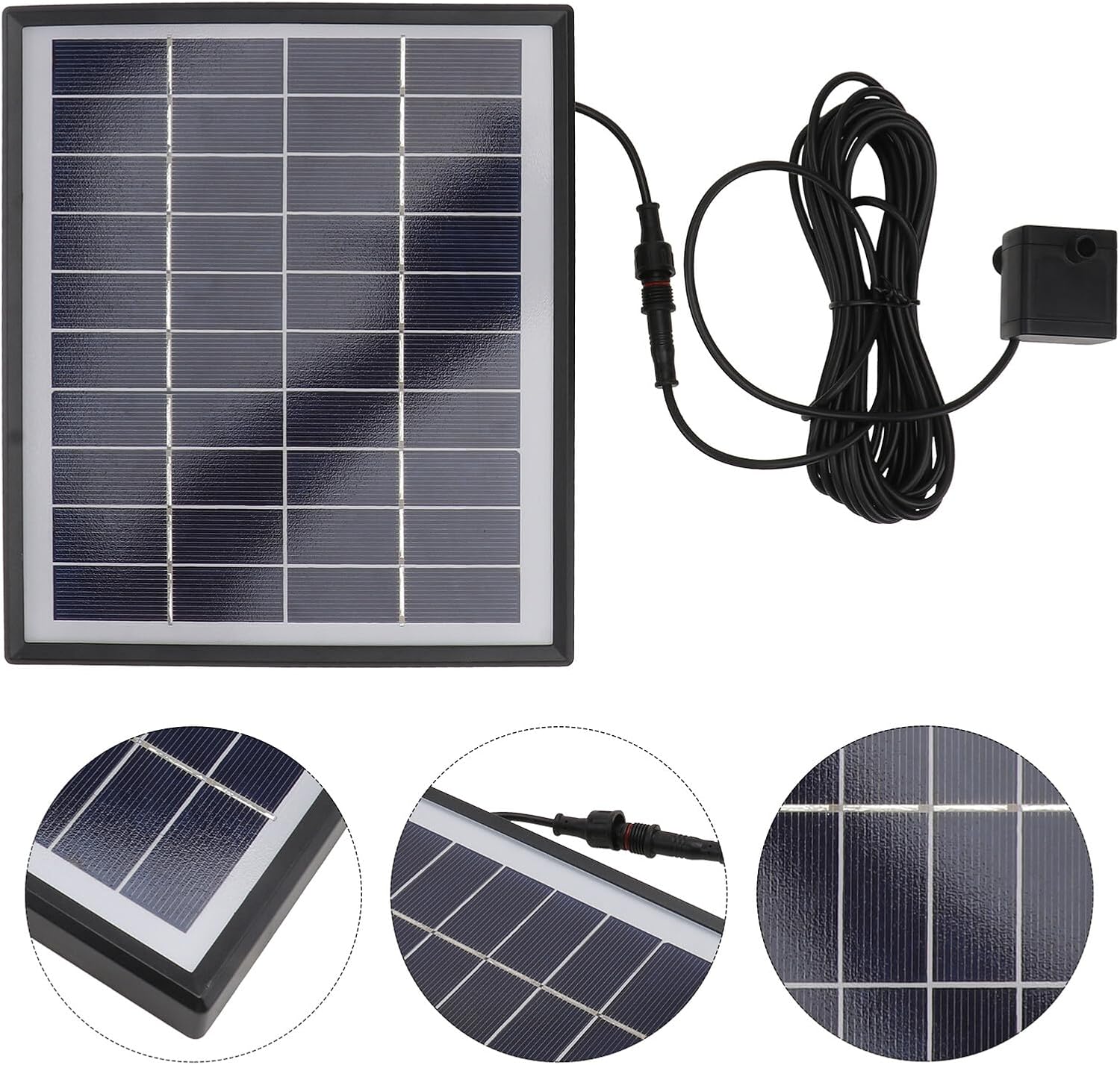 Gadpiparty 12v 5w Solar Water Pump Floating Fountain Pump for Bird Bath Garden Landscape 500l/h with Outdoor Pond Circulation