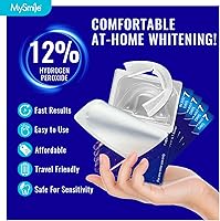 Vista 3 de MySmile Kit de bandejas blanqueadoras de dientes precargadas de 7 tratamientos con gel blanco de peróxido de hidrógeno al 12% para dientes
