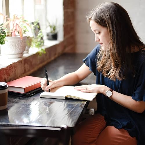 Miniatura 5 de LINFANC Paquete de 6 bolígrafos de gel, bolígrafos de tinta negra, bolígrafos de escritura suave de punta fina, bolígrafos lindos de tacto suave,