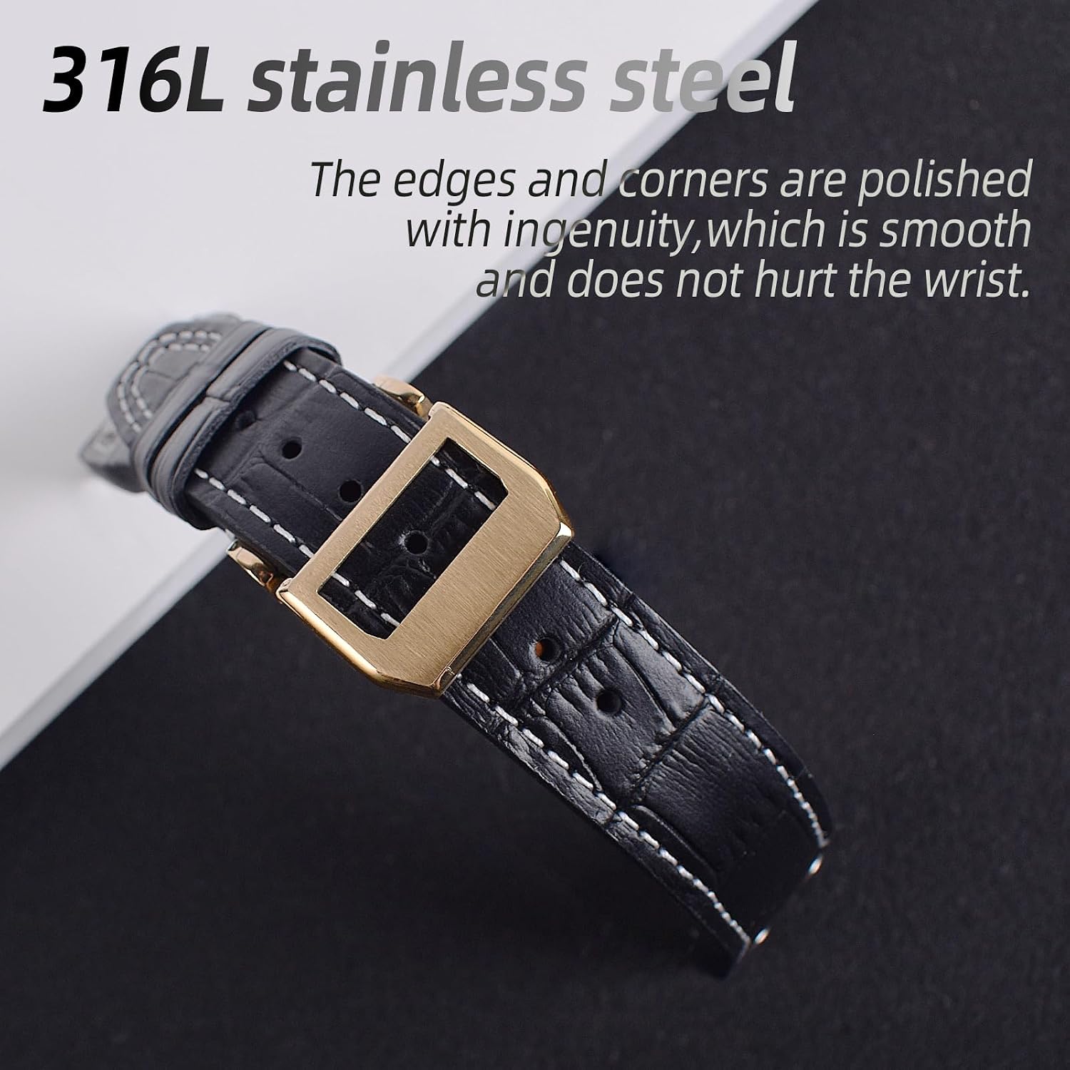 22mm Genuine Leather Watch Strap Band fit for IWC PILOT'S Watchs