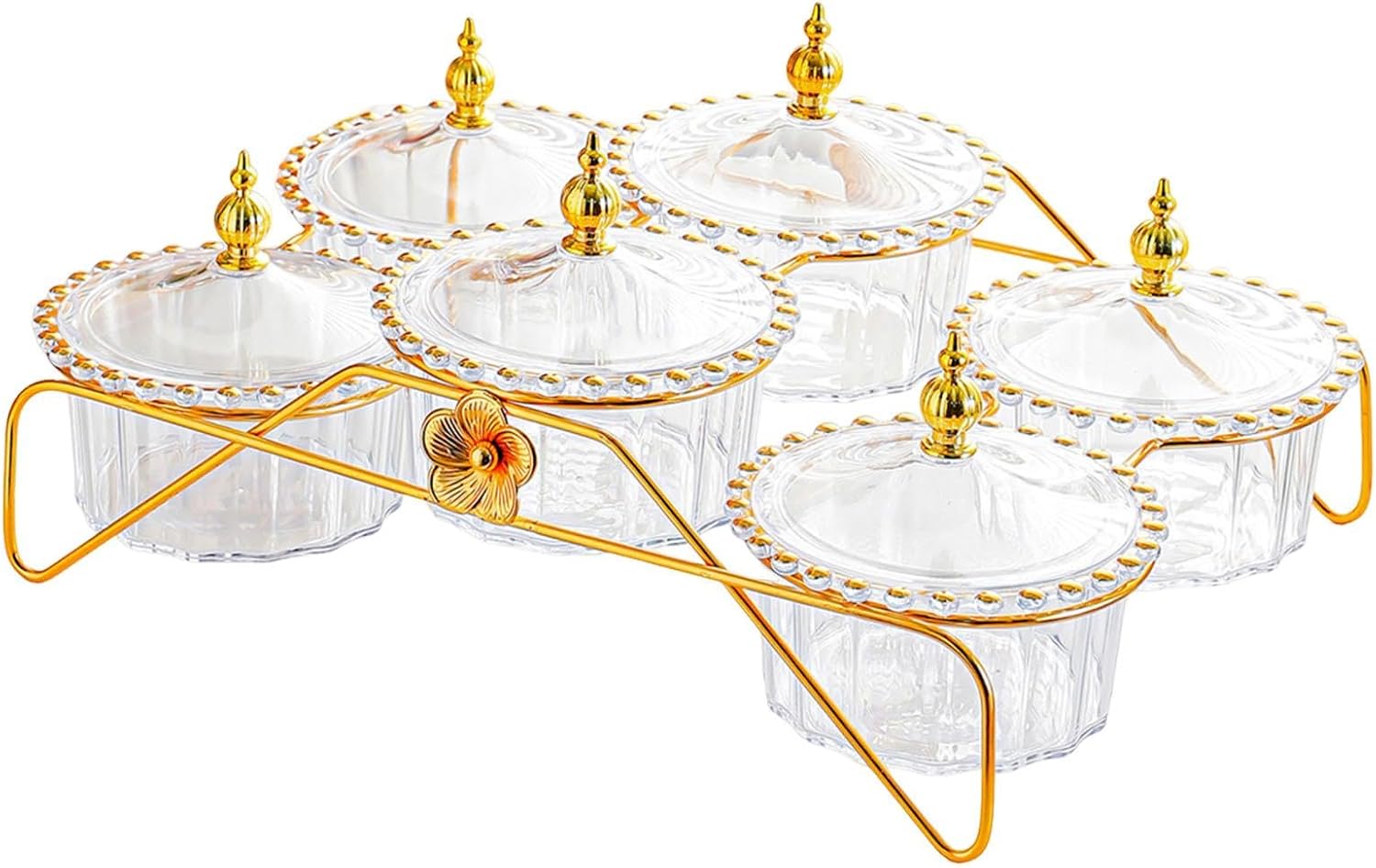 Snack Dried Fruit Dish Nuts Platter with Lid Fruit Bowl, Food Storage Tray, Storage Container for Nuts Room, Clear