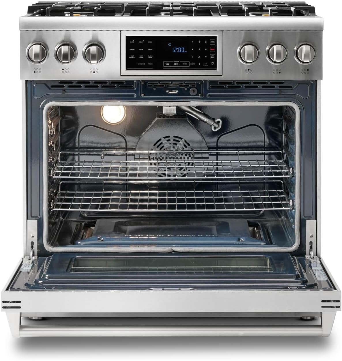 Thor Kitchen 36-Inch Titlt Panel Liquid Propane Range - Model TRG3601LP