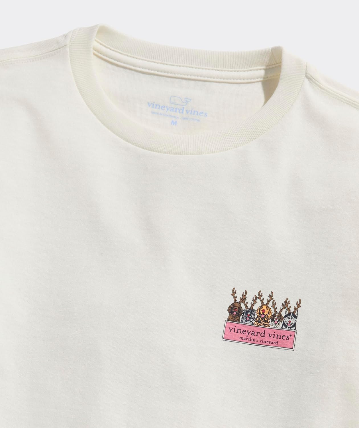 Vineyard Vines Boys Reindeer Pups Logo Box Long-Sleeve Tee - Image 4