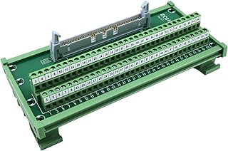 IDC64 2x32 64ピン 0.15インチ FRCコネクタインターフェースモジュール DINレールマウント オスヘッダーターミナルブロックブレークアウトボード PLC MCUフラットリボンケーブル用