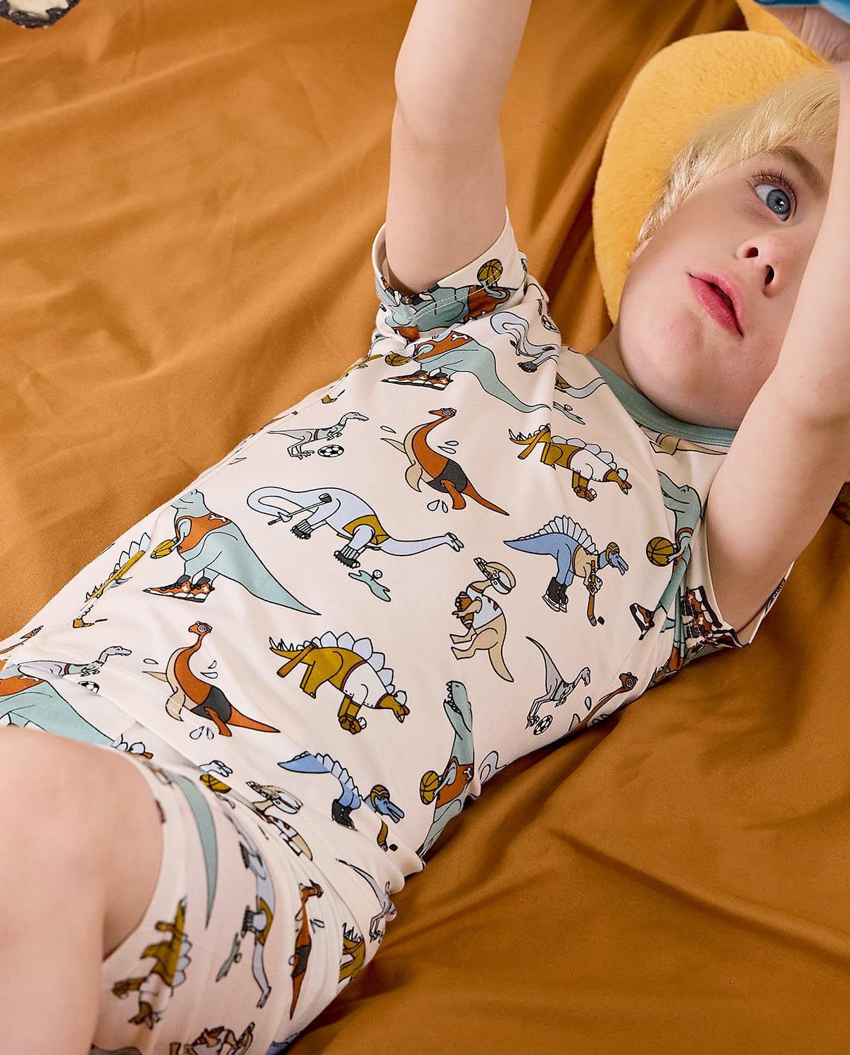 Bamboo Viscose Toddler Animal Pajamas Boys Girls Kids Cool Short Summer 12M-8Y Snug fit Pjs Set 2pcs - Image 8