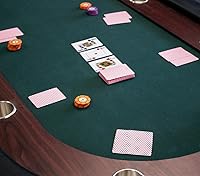 Vista 4 de Brybelly Cubierta roja individual, tamaño amplio, índice Jumbo, naipes recubiertos de plástico