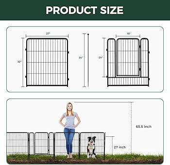 犬用の格子 Amazon.com : FXW Garden Fence Outdoor for the Yard – 32in(H) x 4.5