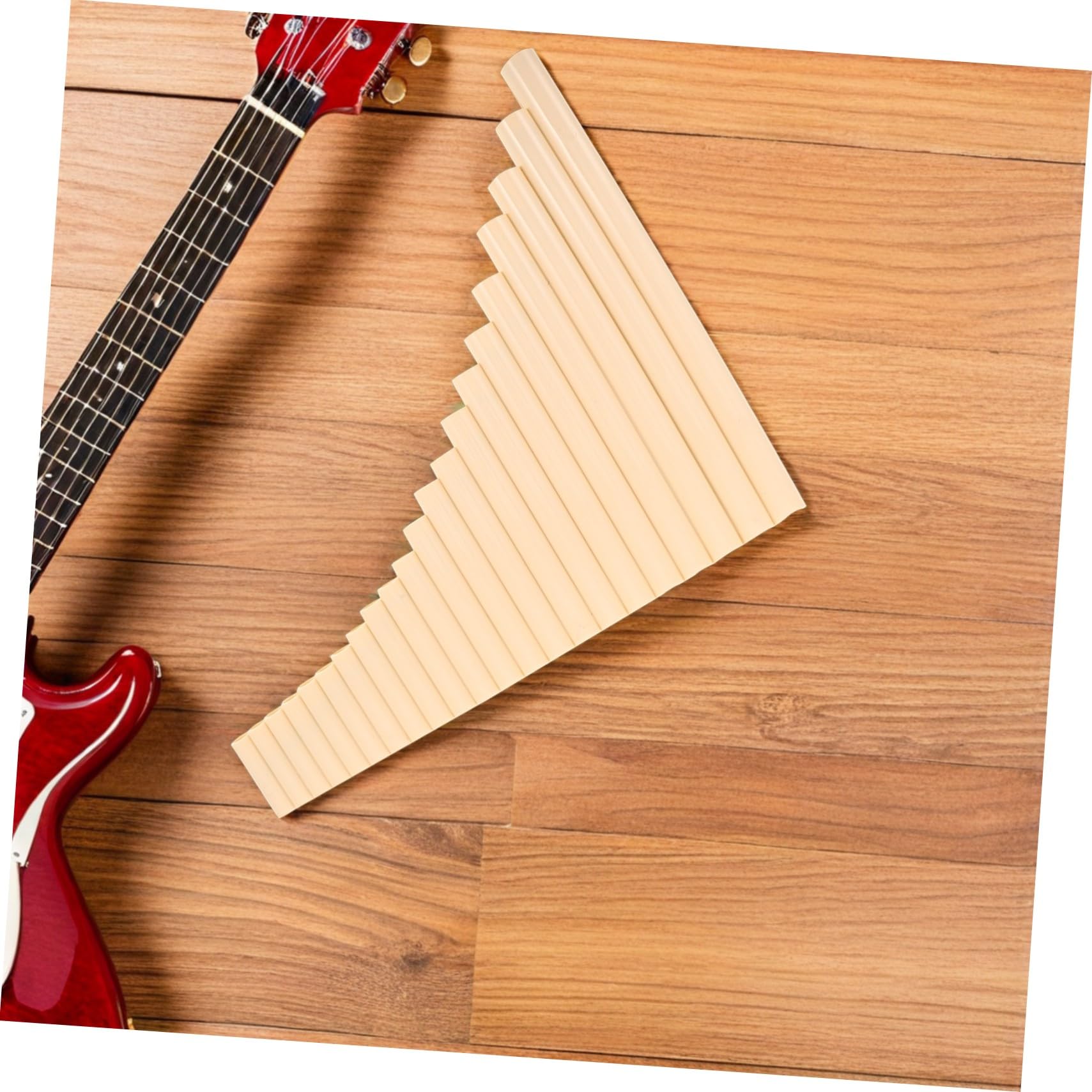 TOYANDONA Flauta de Pan Tradicional de G Clave Tubos Instrumento de Viento Étnico para Meditación y Relajación Adecuado para Estudiantes y Adultos