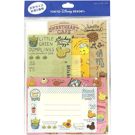 Amazon Co Jp パーク フード 柄 レター セット 便箋 封筒 手紙 セット ディズニー ミッキー アイスバー 他 ディズニーリゾート限定 お土産 Mickey Toys