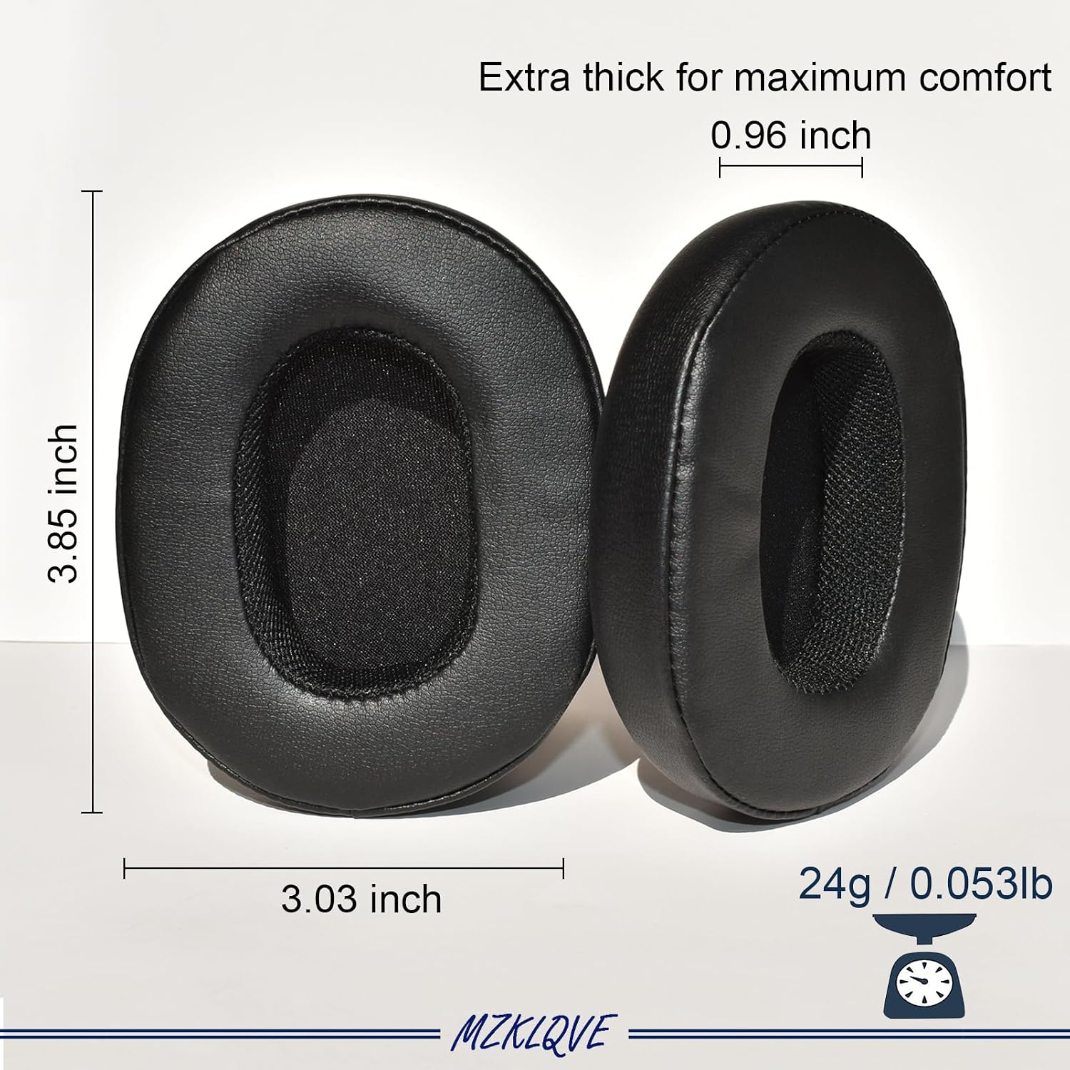 Crusher Evo Ear Pads - Replacement Earpads Ear Cushions for Skullcandy Crusher Evo/ANC/Wireless & Hesh 3/NC/Evo & Venue ANC Headphones (Black)