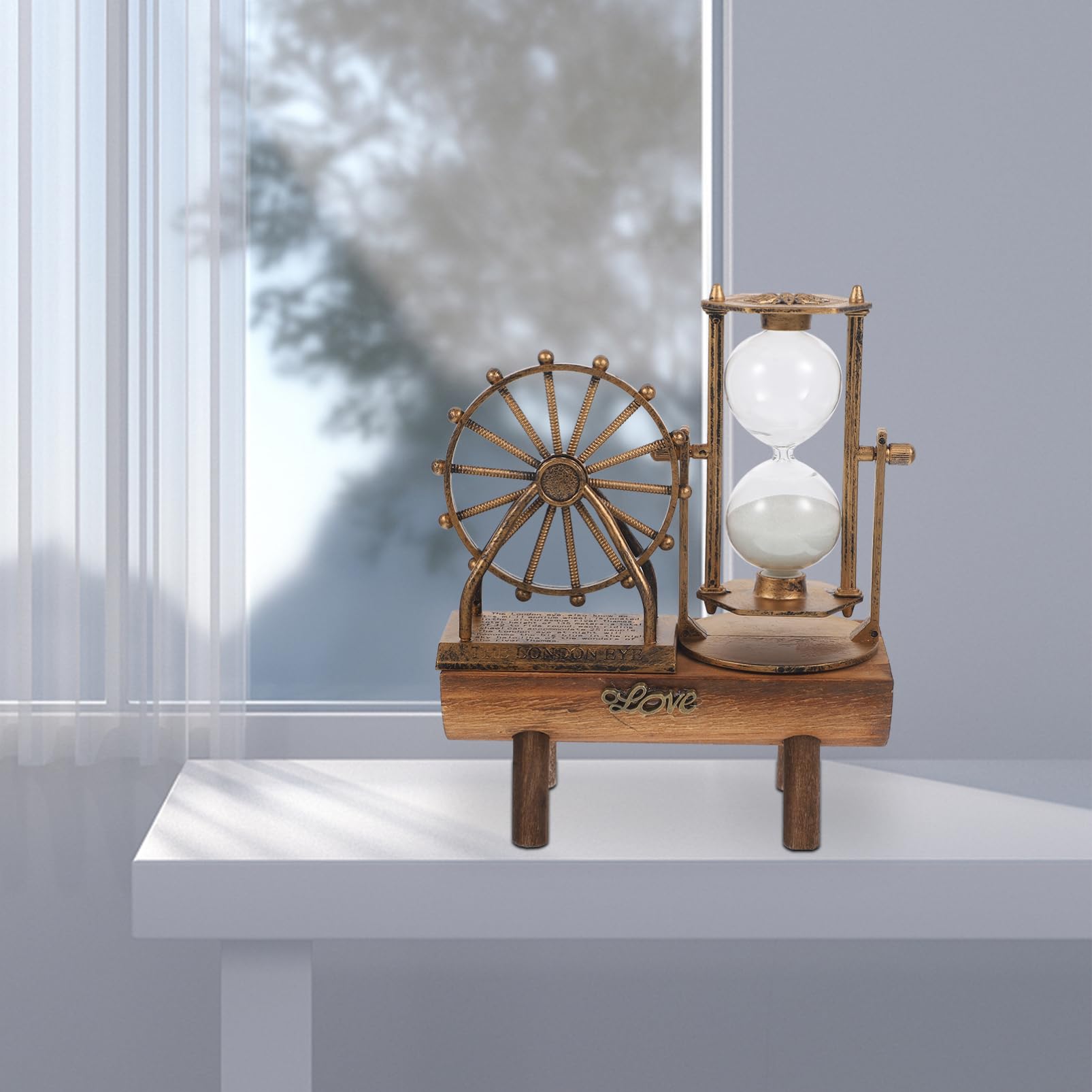 PRETYZOOM 4 Stück Riesenrad-Sanduhr-pendel Sanduhren Sandsand Zappeln Sandspielzeug Sand- Und Wasserspiegel Sanduhr Sanduhr Handgefertigte Tischdeko Sandkasten Magnetische Sanduhr Plastik