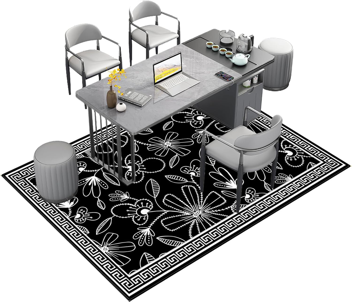 Bodenschutzmatte Für Bürostühle 150x180cm - Stuhlunterlage Für Teppich Und Hartböden