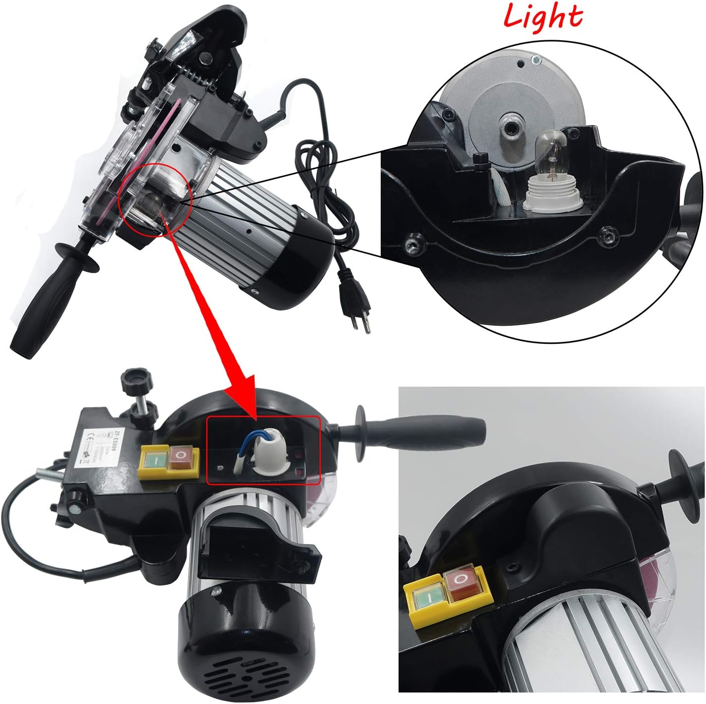 HTTMT Electric Chainsaw Chain Grinder Sharpener - Comes with 2 wheels and tools