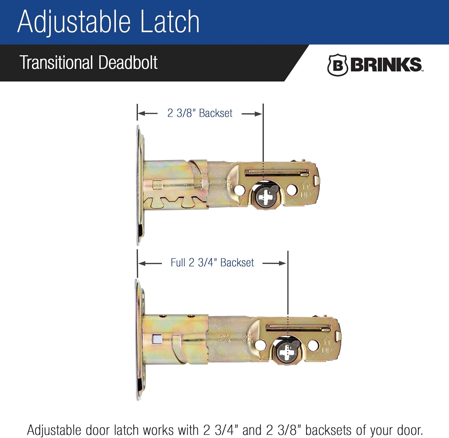 BRINKS Transitional Single Cylinder Deadbolt Lock, Door Lock Built for Residential Protection ANSI Grade 2 Security, Satin Nickel