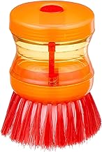 El Yassin Plastic Cleaning Brush with Soap Tank, 2 Pieces, Assorted Color - 7 x 7 cm