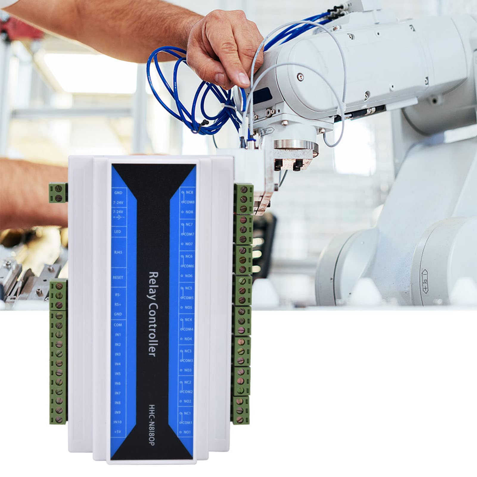 Relè Ethernet, controller relè Ethernet Deosdum a 8 canali, modulo relè di rete, dispositivo relè di controllo remoto Ethernet a Zwave Relè