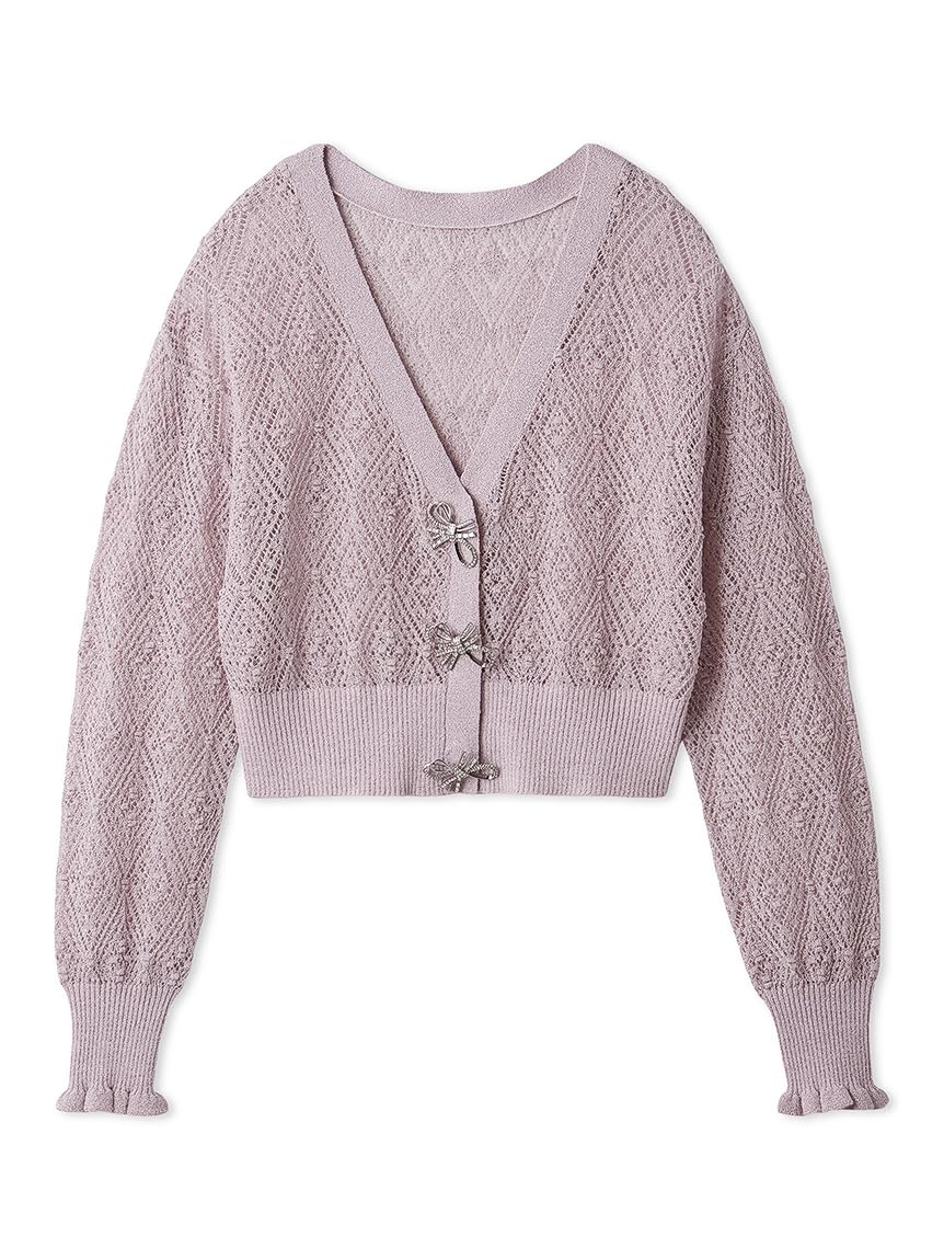 [スナイデル] リボンビジュー釦シアーカーデ SWNT252121 レディース