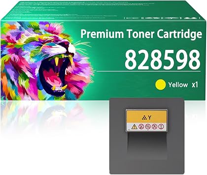 C5300 Toner Cartridge Compatible for Ricoh C5300 828597 828600 828599 828598 Toner Cartridges Work for Ricoh Pro C5300s C5300 C5310s C5310 Printers 1 Yellow Pack