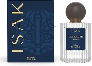ISAK Lavender Rain Eau De Parfum – 50ml Long-Lasting Unisex Perfume for Men & Women, 8–10 Hour Wear, Refreshing Lavender Scent, Luxurious Fragrance, Ideal Gift for Him & Her