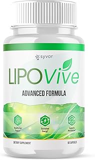 Lipovive Capsules, Official Lipovive Pills with All Natural Ingredients, Advanced Formula Lipovivé Health and Active Lifestyle Support Pills Maximum Strength Vitamin for Women and Men (60 Capsules)