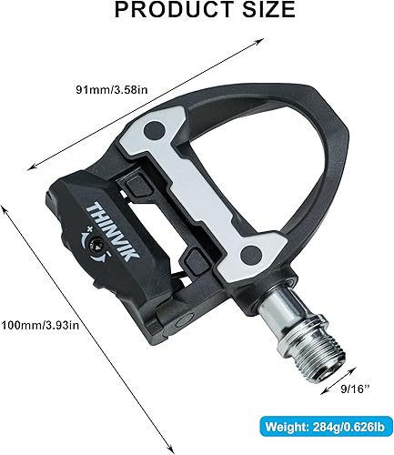 Miniatura 2 de Tacos para pedales de bicicleta de carretera de Thinvik para Shimano SPD-SL, con bloqueo para zapatos del sistema Shimano SH10 SH11 SH12