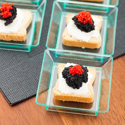 Miniatura 3 de Restaurantware Bandejas de salsa de 7.5 x 2.5 pulgadas, 100 platos desechables divididos  Las tapas se venden por separado, platos desechables de