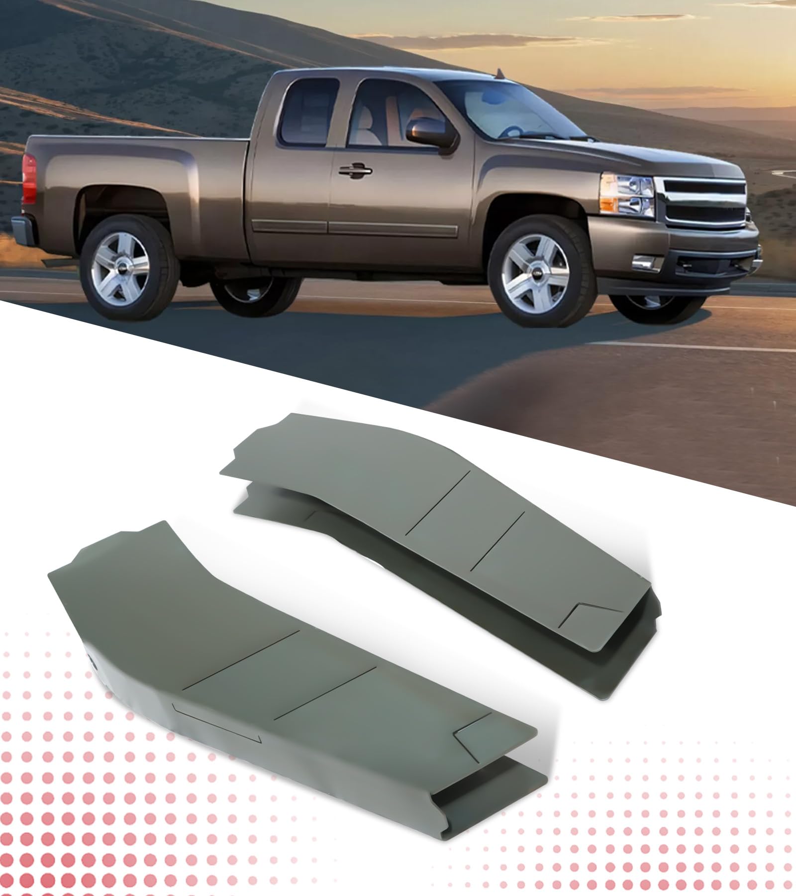 ELITEWILL Mid-rear Frame Repair Kit Fit for 2007-2014 Chevy Silverado 2nd Gen and GMC Sierra 1500 3rd Gen