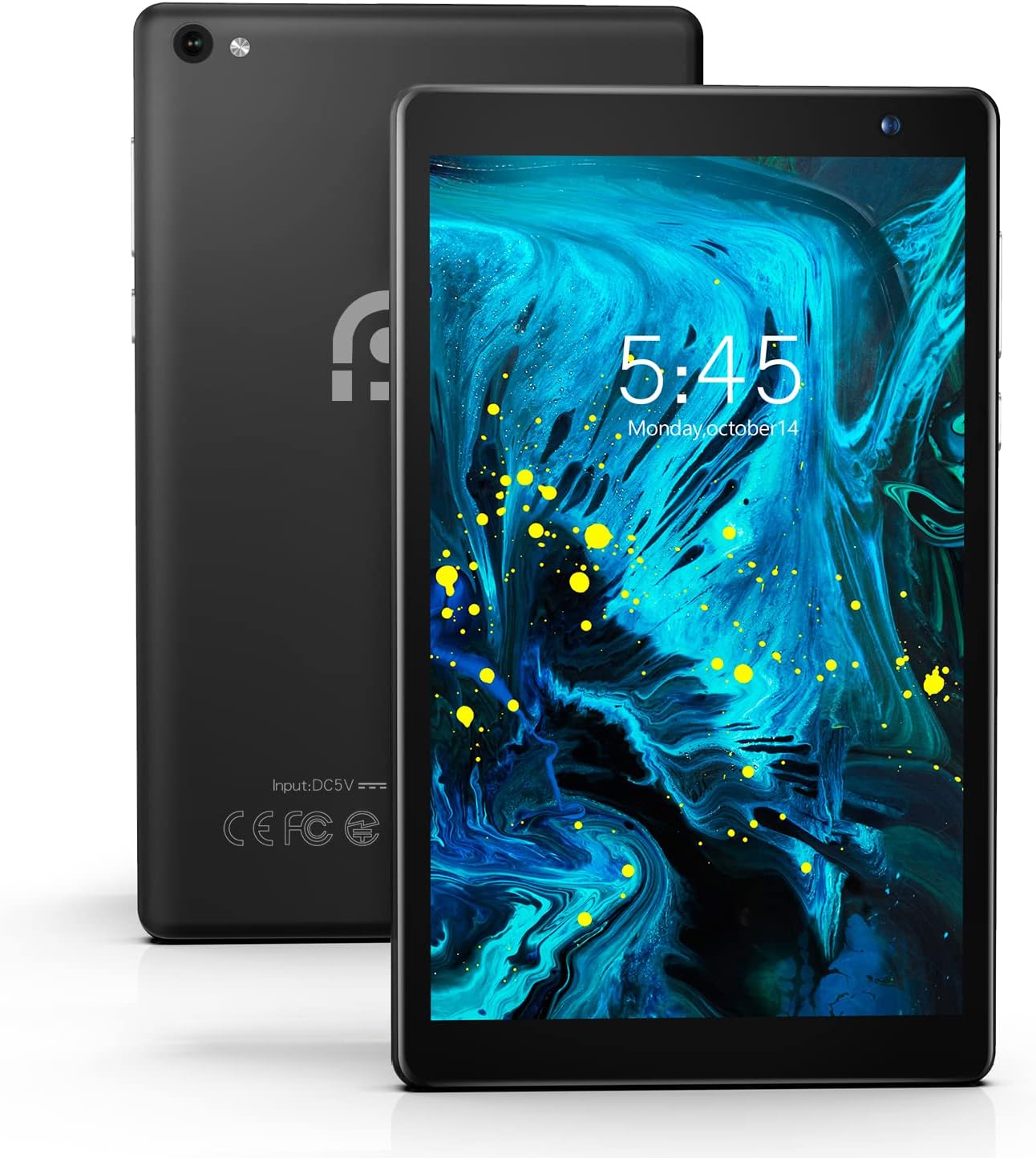 PRITOM Tronpad Tablet - 7'' Android Tablet PC with 2GB RAM, 32 GB Storage, Quad Core, HD IPS Display, Dual Camera, WiFi, Bluetooth, Black