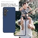 YATWIN Silicone Back Case for Samsung Galaxy S25 Plus, Soft-Touch Phone Back Cover for Samsung Galaxy S25 Plus - Dark Blue gallery image