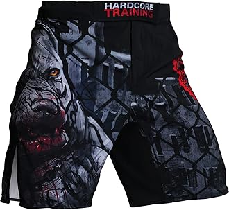 Hardcore TrainingHardcore Training Fight Shorts Men's Boxing MMA Combat BJJ Grappling Fitness Muay Thai Kickboxing No Gi