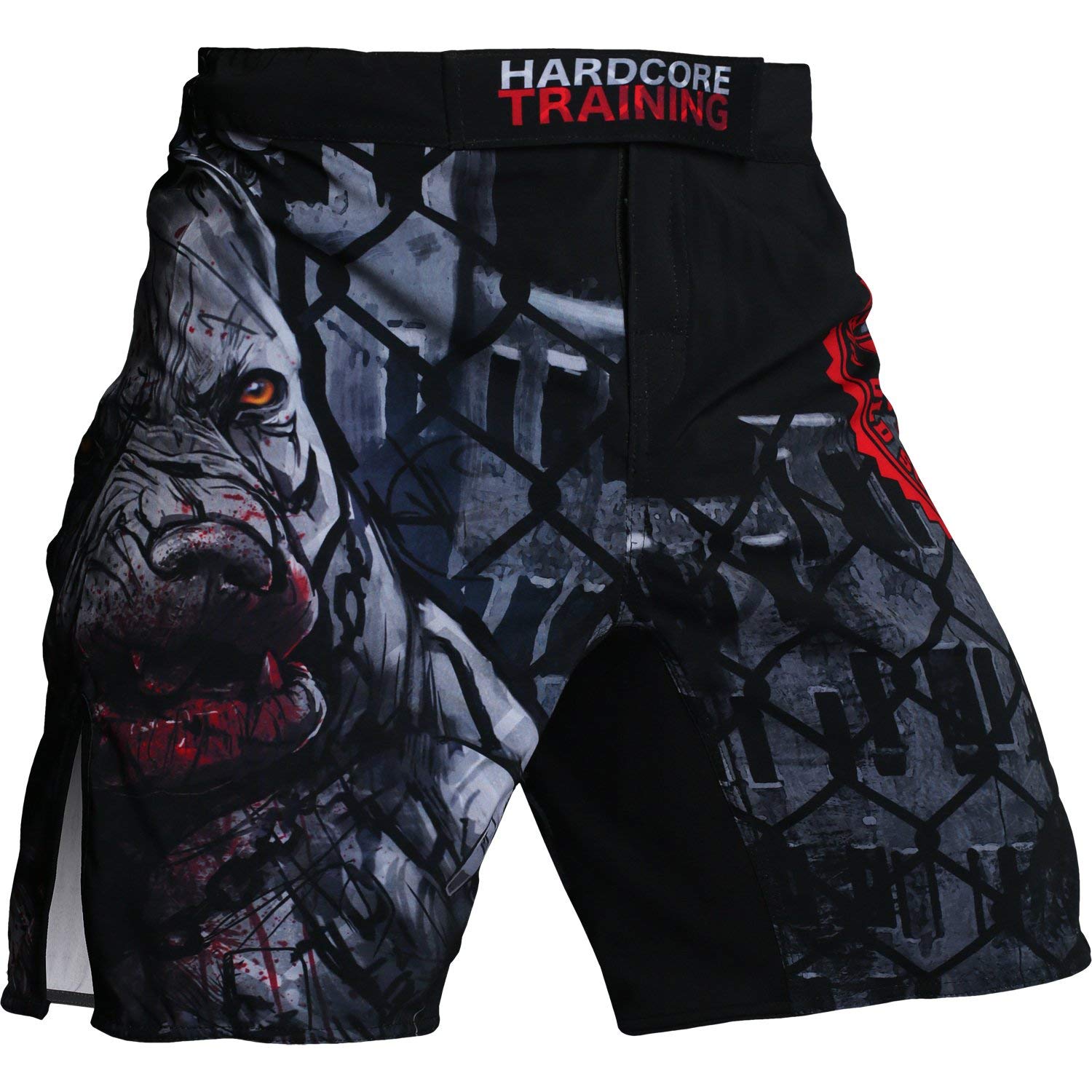 Hardcore TrainingFight Shorts Men's Boxing MMA Combat BJJ Grappling Fitness Muay Thai Kickboxing No Gi