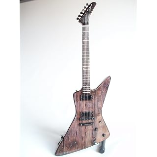 guitare miniature de collection carl de james h. de metall - Les Beatles, Paul McCartney, John Lennon, RIngo Starr, George Harrison