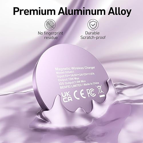 Miniatura 7 de BENFEI Cargador inalámbrico magnético de 15 W compatible con cargador MagSafe, iPhone 1616 Pro16 Plus16 Pro MaxiPhone 15 Pro Max PlusiPhone 14 13 12