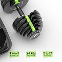 Cult Adjustable Dumbbells (Upto 24kg) for Men & Women for Fitness and Home Workout (Pack of 2) gallery image