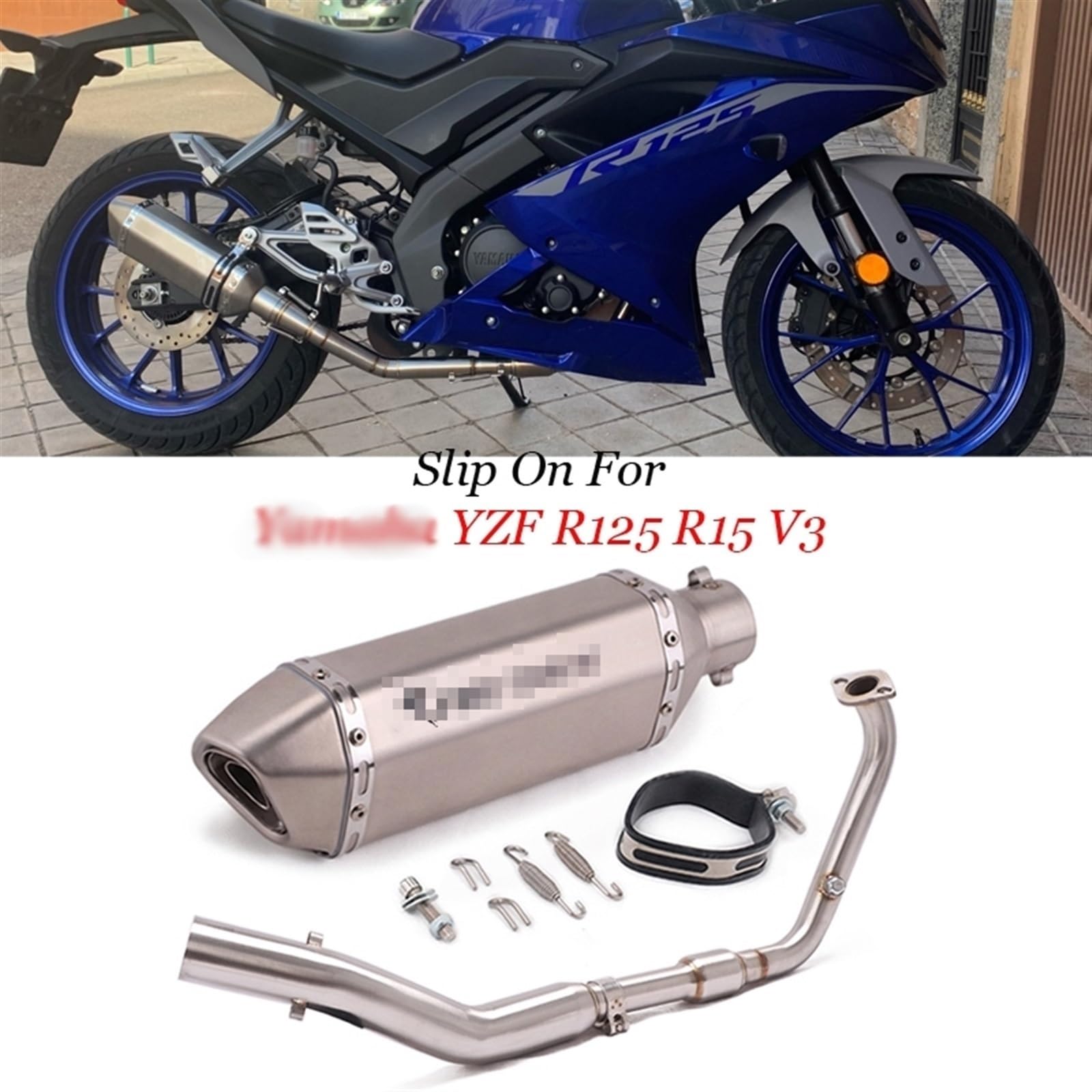 YZF-R125マフラー Amazon.co.jp: マフラー バイクマフラー に適合する YZF R125 R15 V3