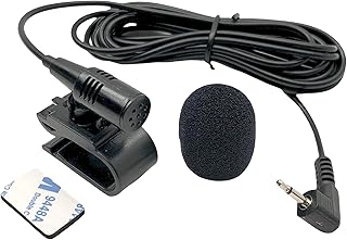 2.5mm Microphone Mic Handsfree Dash Car Stereo Receiver Compatible for Pioneer AVIC-5000NEX AVIC-5100NEX AVIC-5200NEX AVIC-5201NEX AVIC-7200NEX AVIC-8100NEX AVIC-8200NEX AVIC-X850BT AVIC-Z110BT