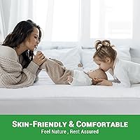 Vista 5 de Gogreen Protector de colchón impermeable de vellón coral, elástico de ajuste individual de hasta 16 pulgadas, súper suave, impermeable, protector