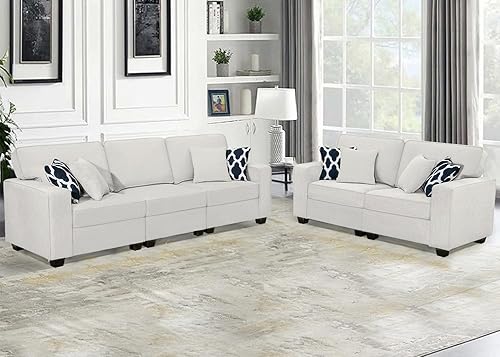 Vista 32 de Legend Vansen - Sofá seccional modular en forma de L con otomano, sofá seccional reversible moderno de esquina para sala de estar Carbón