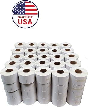 Aquos Bizerba Print Scale Labels BL-8400B Blank White UPC Thermal Label Roll 58mm x 75mm | Labels for Printer, Food Labels, Label Printer Paper Compatible with Bizerba Scales | 24 Rolls