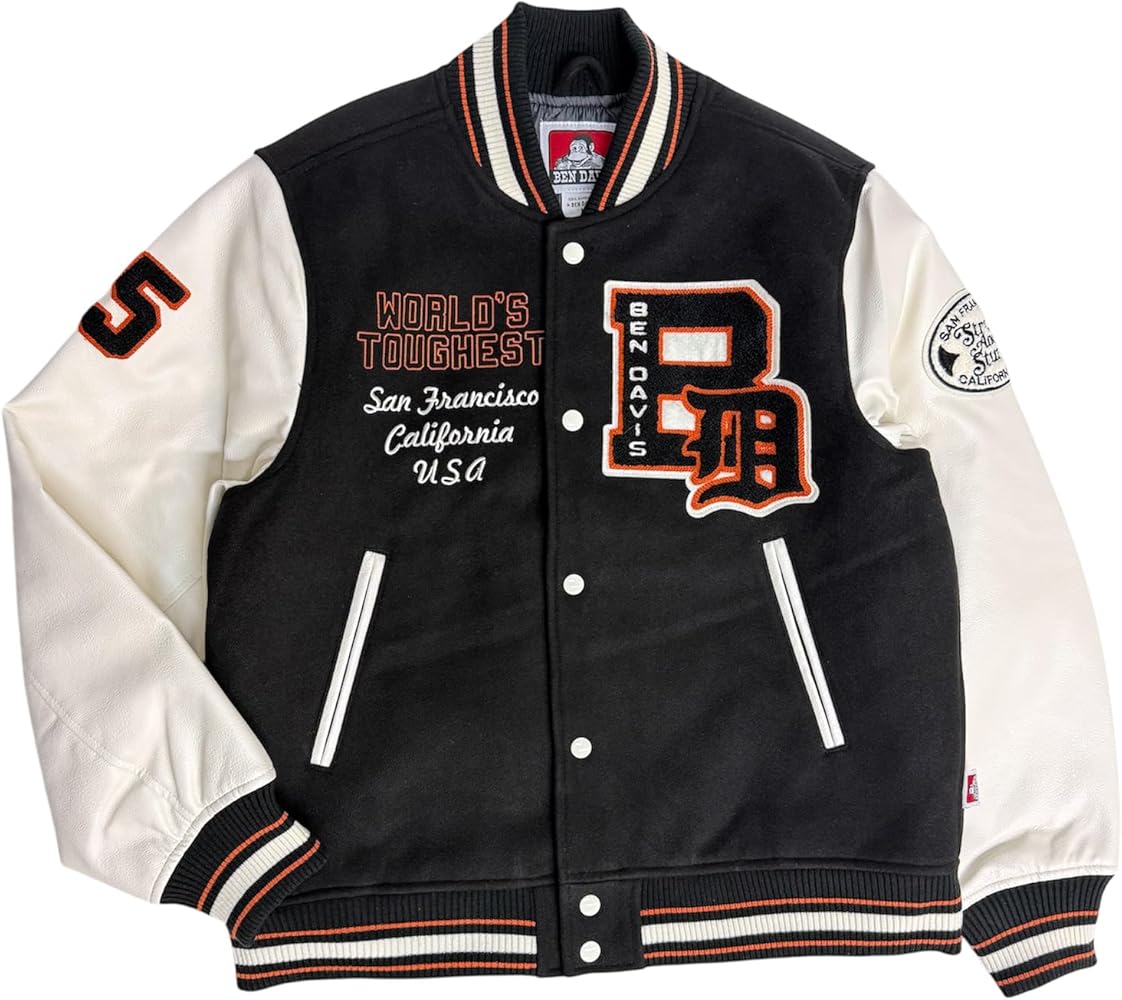 Amazon | BEN DAVIS スタジャン ベンデイビス サガラ刺繍 ワッペン