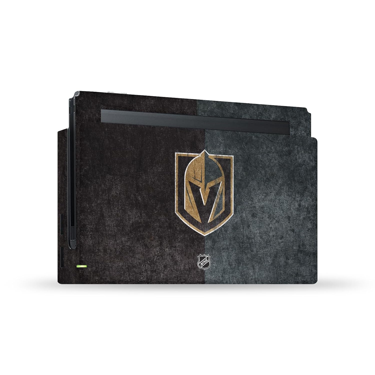 Head Case Designs Officially Licensed NHL Half Distressed Vegas Golden Knights Vinyl Sticker Gaming Skin Decal Cover Compatible With Nintendo Switch Console & Dock