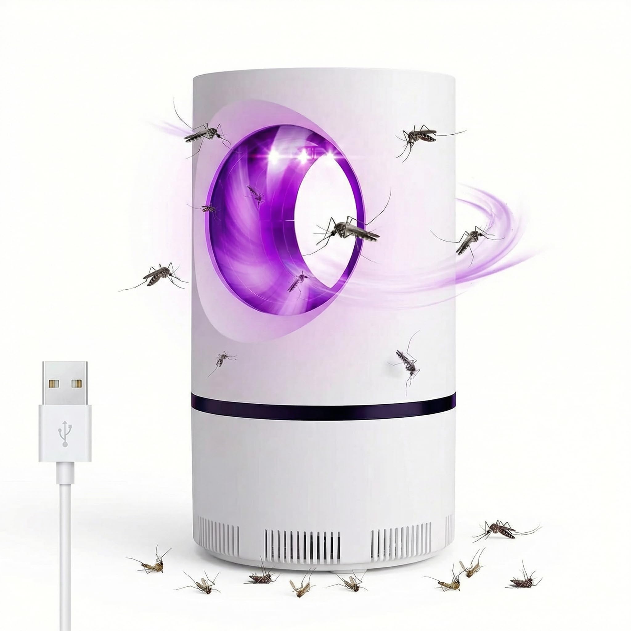 Professionale Lampada Antizanzare Elettrica, Atossica UV Anti Mosche, Trappola Zanzare, 2026 Zanzariera Elettrica da Interno per Casa Giardino Interno Cucina Soggiorno, Insetti Zanzare, Mosca,Falene