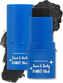Pintura facial negra, impermeable, altamente ...