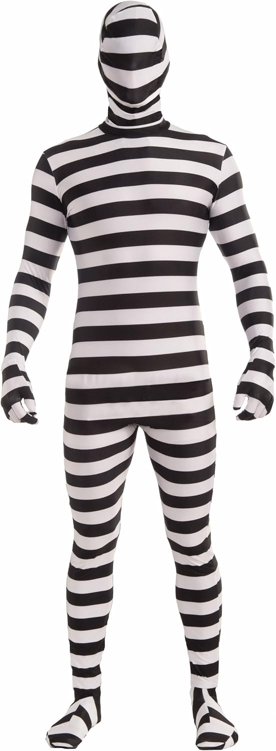 Forum Novelties Men's Disappearing Man Patterned Stretch Body Suit Costume