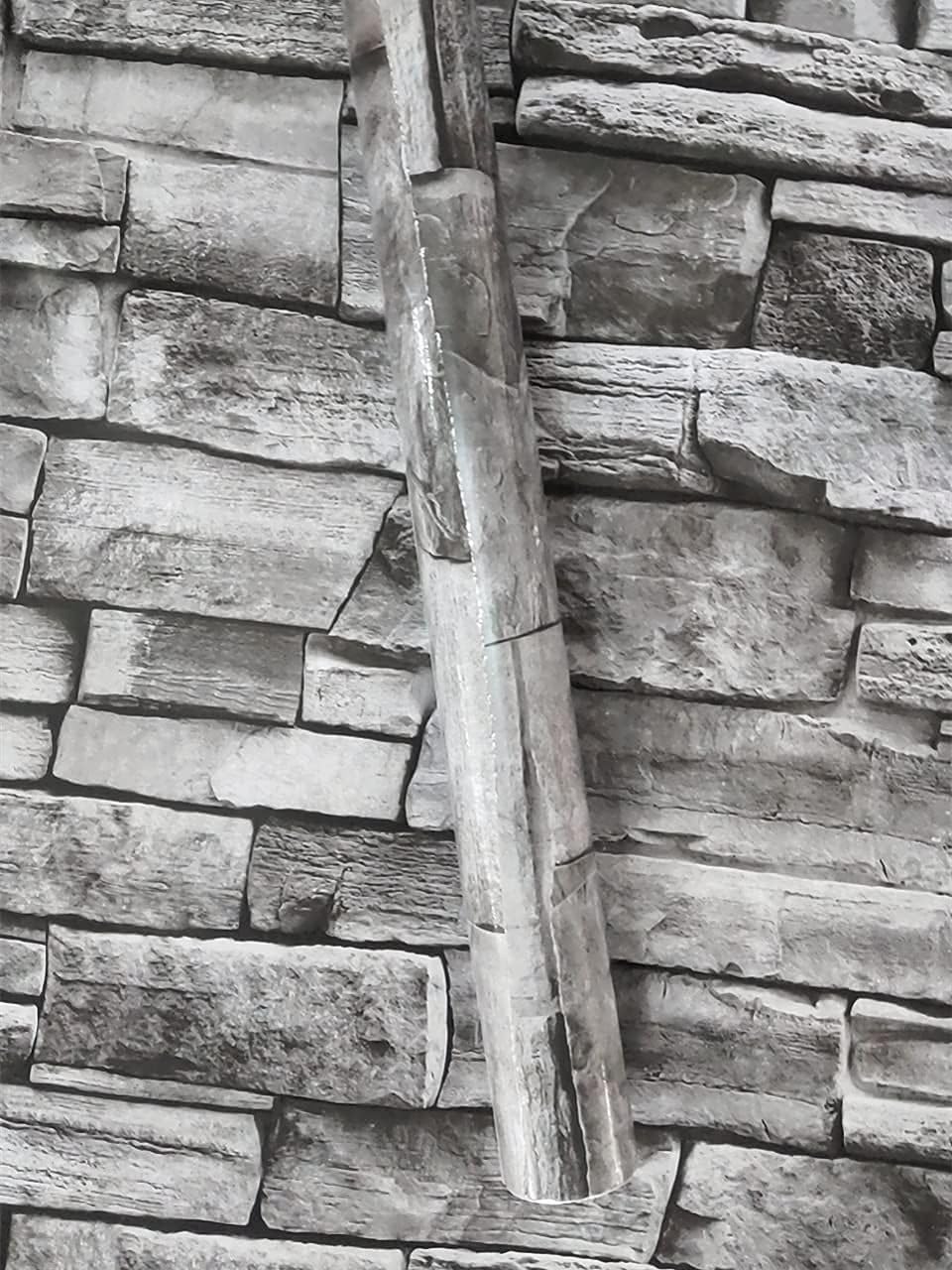 Grey Brick Wallpaper Peel and Stick 17.7"x 590" Faux 3D Waterproof Self Adhesive Stone Wallpaper for Bathroom, Bedroom, Kitchen, Living Room