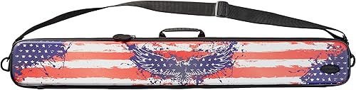 Miniatura 2 de Casemaster Parallax Patriot - Estuche para taco de billarbillar 600D Oxford de poliéster pesado e interior acolchado, capacidad para 1 taco completo