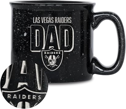 Rico Industries NFL Football Dad 12oz Laser Engraved Campfire Mug