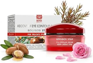 Rooibos Star Anti-Wrinkle Eye Cream 40 ml - with Hyaluron, Q10, Argan Oil and Rooibos | Daily Moisture and Care for Mature, Dry and Sensitive Skin | Mild Fast Absorbent | Mild ögonkräm med hyaluron och Q10 som återfuktar och mildrar mörka ringar för en piggare blick