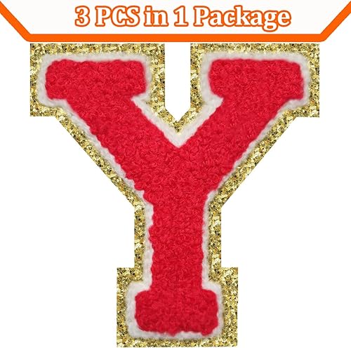 Miniatura 304 de Parches de letras termo-adhesivas de felpilla para chaquetas, parches de letras universitarias con brillantina para planchar en la letra azul A