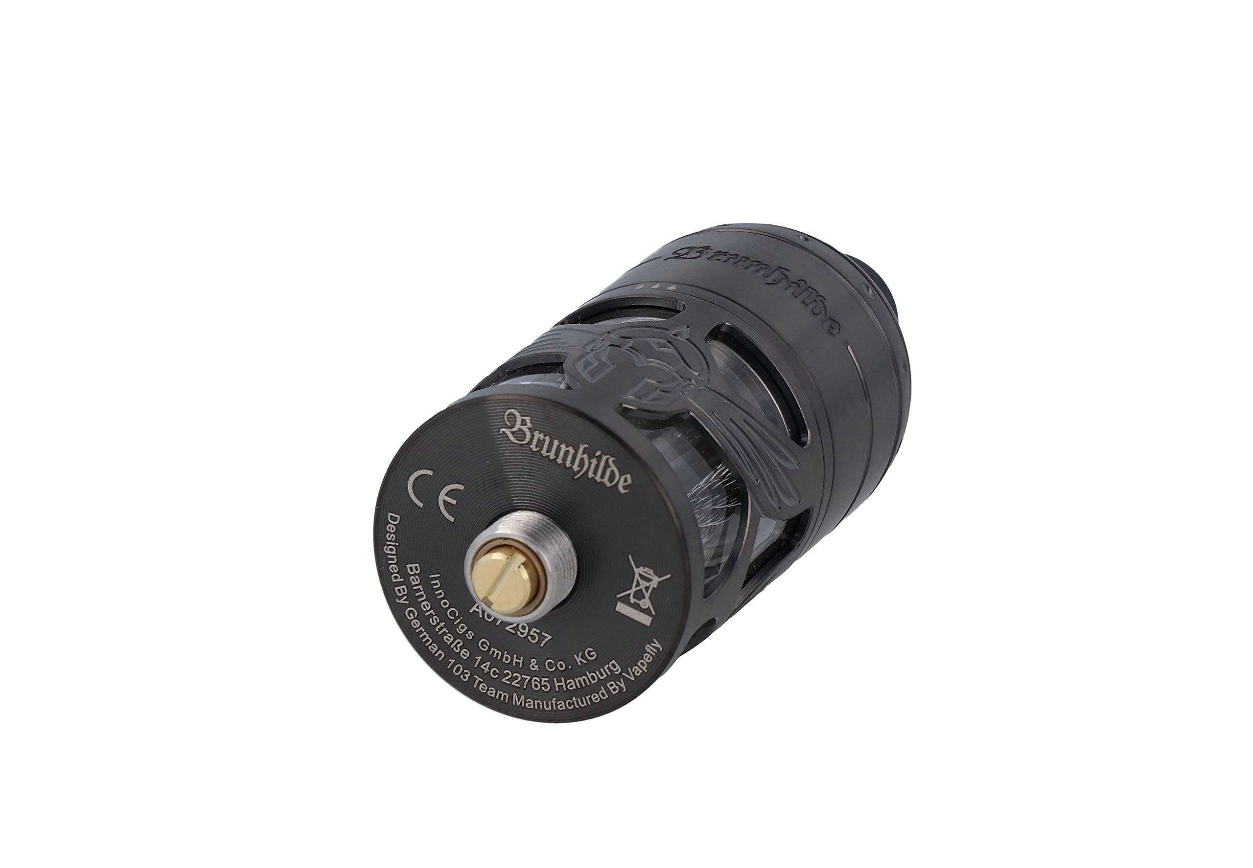 VapeFly Brunhilde MTL RTA Verdampfer , 5 ml , Durchmesser 23 mm , Selbstwickler ,Verdampfer für E Zigarette - Farbe: schwarz